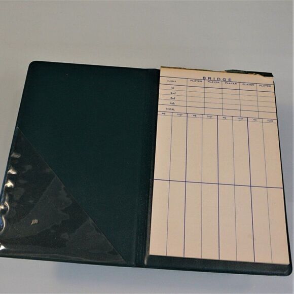 Bridge Score Pad Book Penworthy Vintage Vinyl Cover - Picture 4 of 5